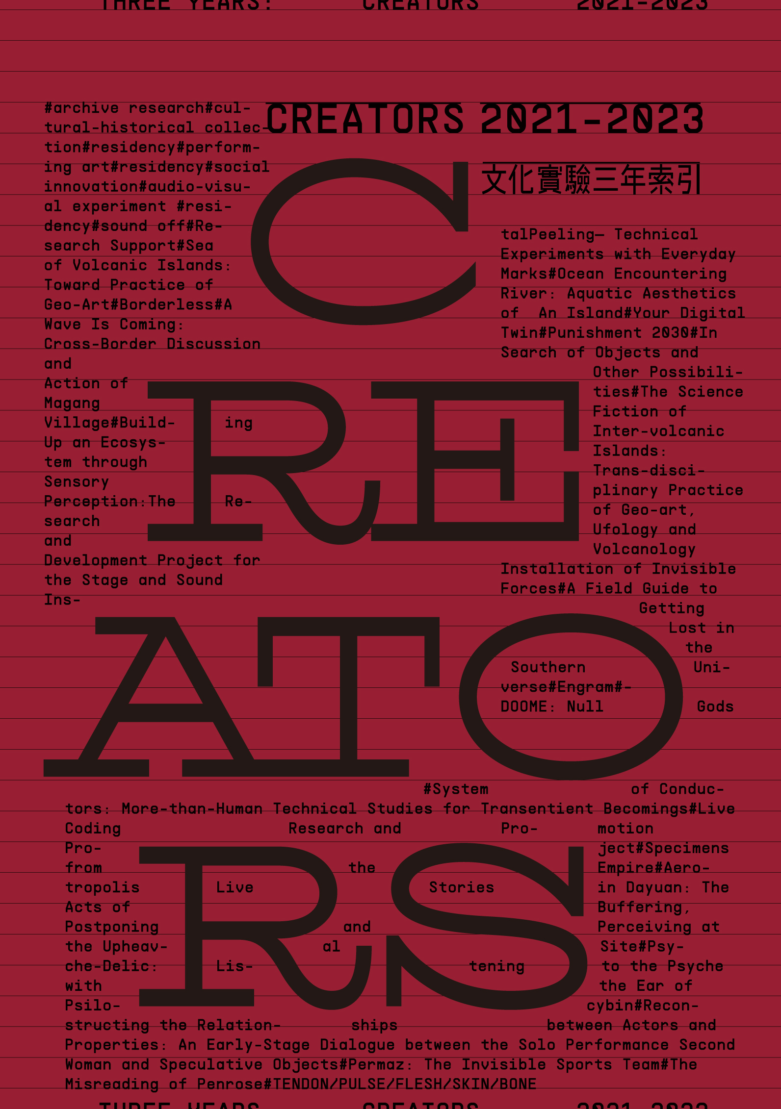 CREATORS 2021–2023：文化實驗三年索引